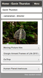 Mobile Screenshot of gavinthurston.com